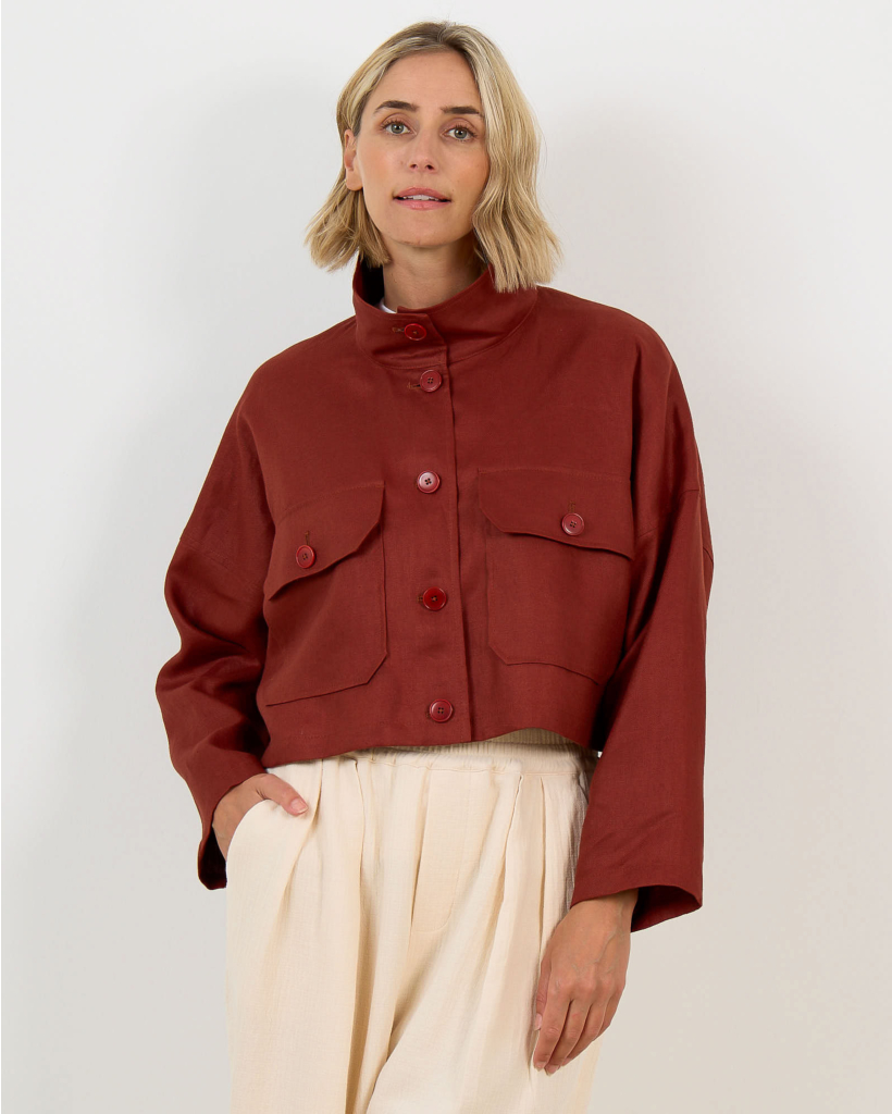 Arklow Jacket Long Sleeve Red