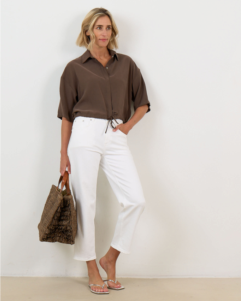 women's regular fit jeans 200 White