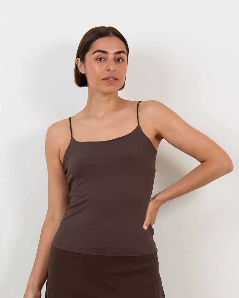 Nerja Stretchy Camisole Brown