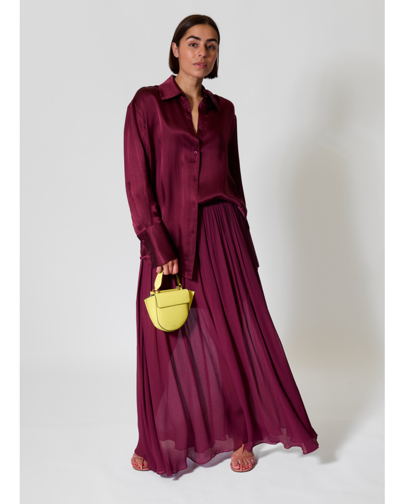 Sheer Maxi Skirt Fig