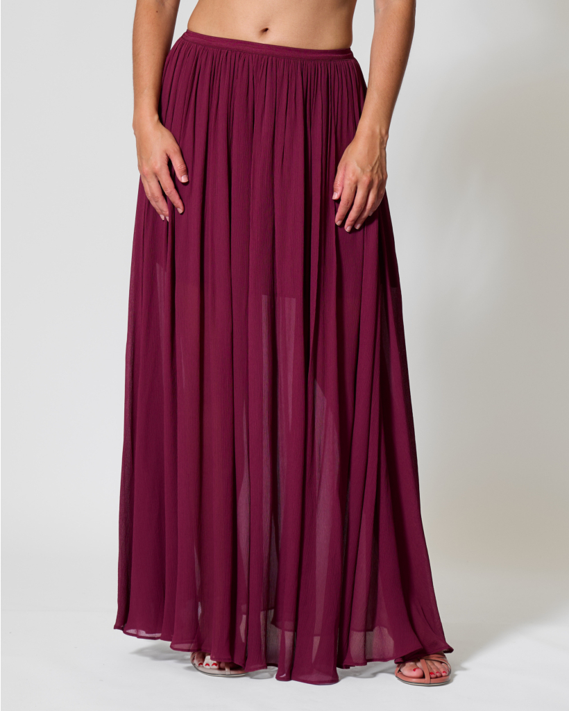 Sheer Maxi Skirt Fig