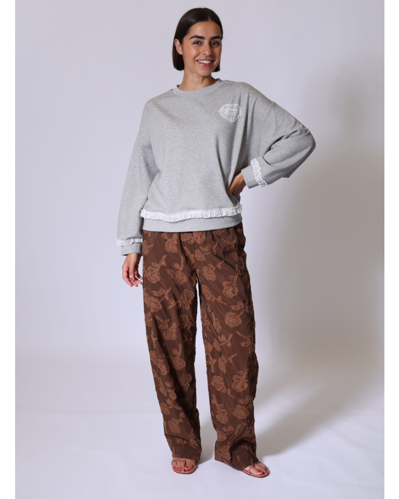 Paloma Sweatshirt with Lace Details