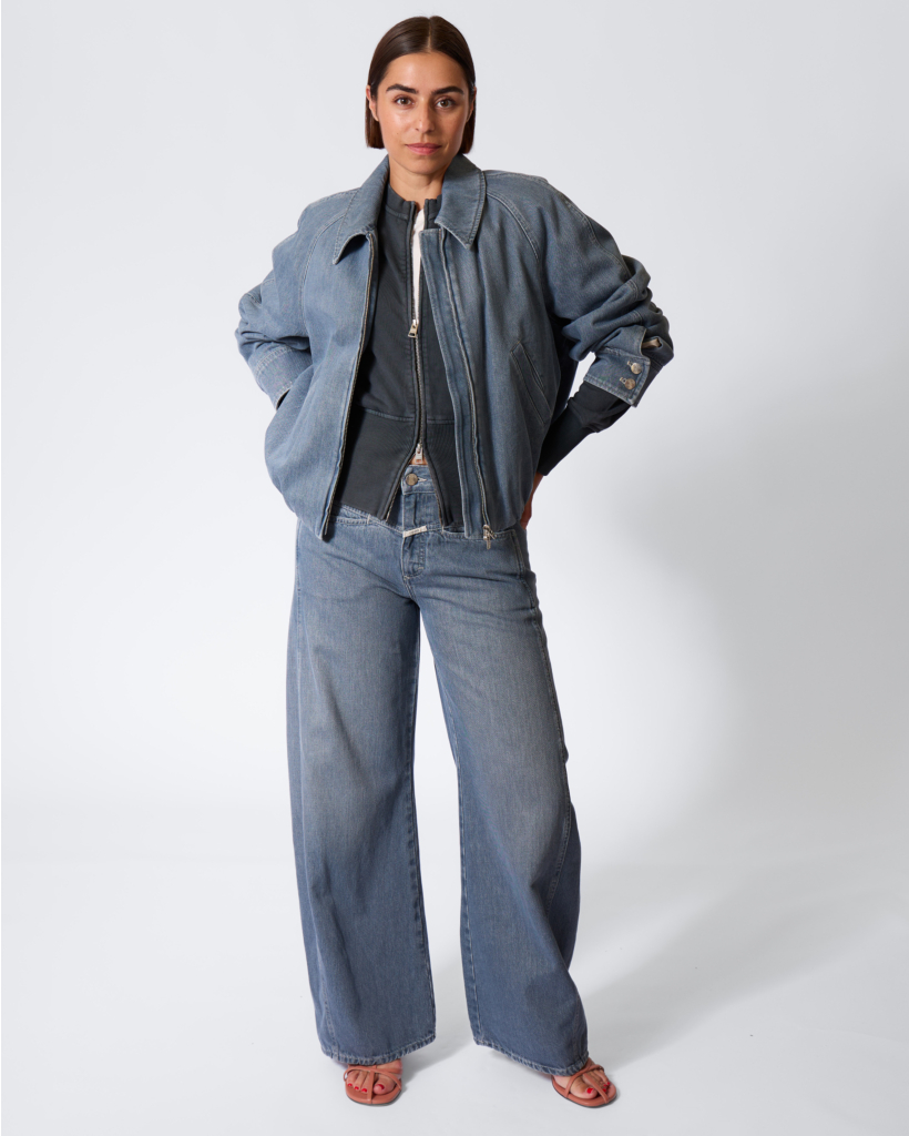 Denim Jacket Mid Grey Jeans
