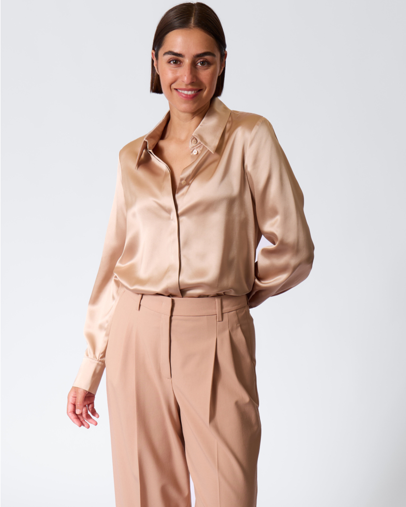Silk Blouse Cappuccino