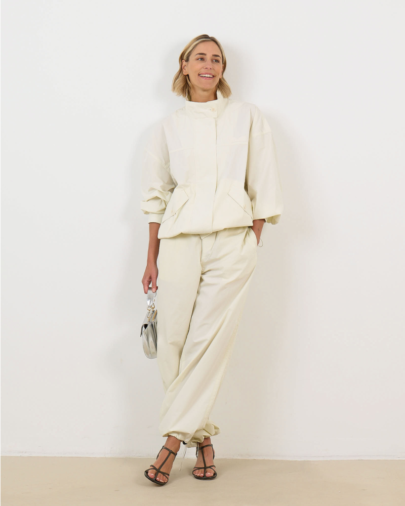 Nazan Organic Cotton Trousers Light Grey