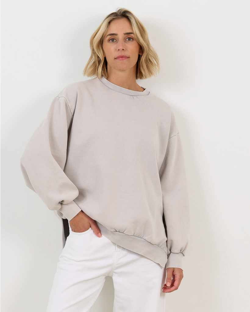 Ulla Oversized Sweater Natural Grey
