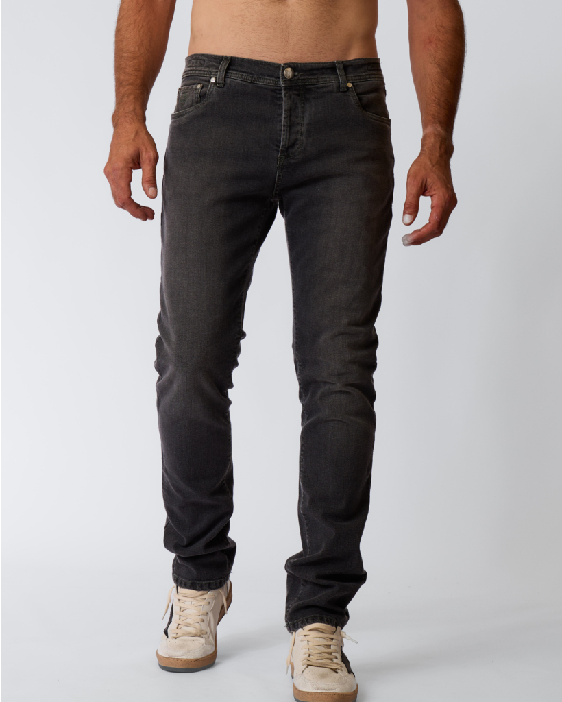 Tokyo 5-Pocket Denim Jeans Grey
