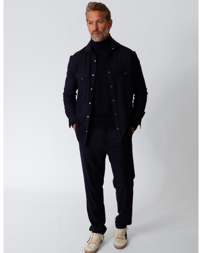 Western Ribot T-shirt Navy