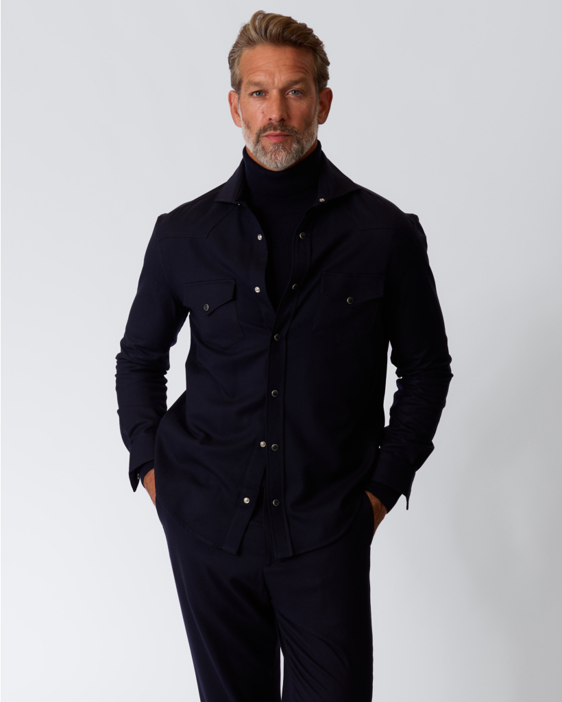Western Ribot T-shirt Navy