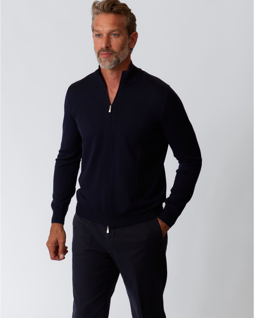 Navy Merino Vest