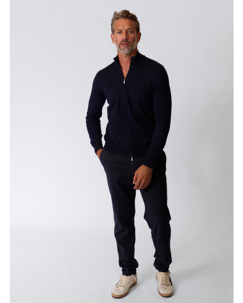 Navy Merino Vest