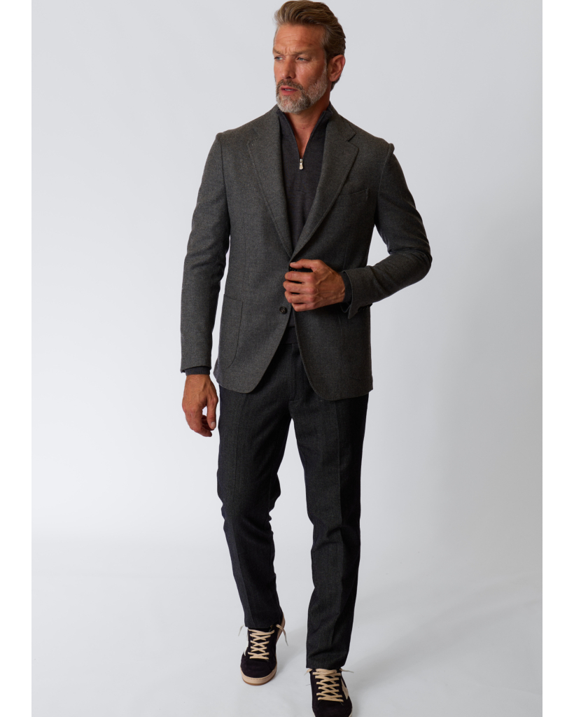 Sartorial Denim Trousers Dark Grey