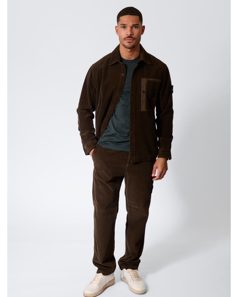 Brown Organic Cotton Corduroy Chino
