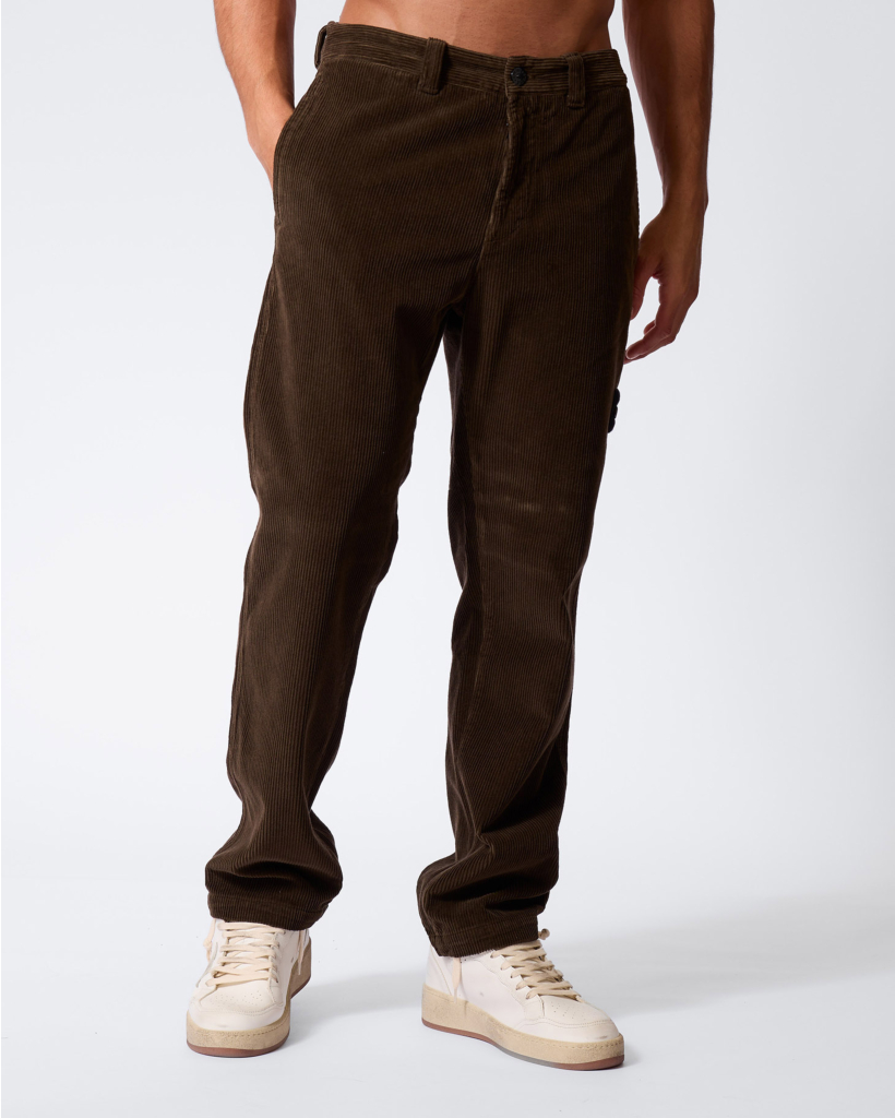 Brown Organic Cotton Corduroy Chino