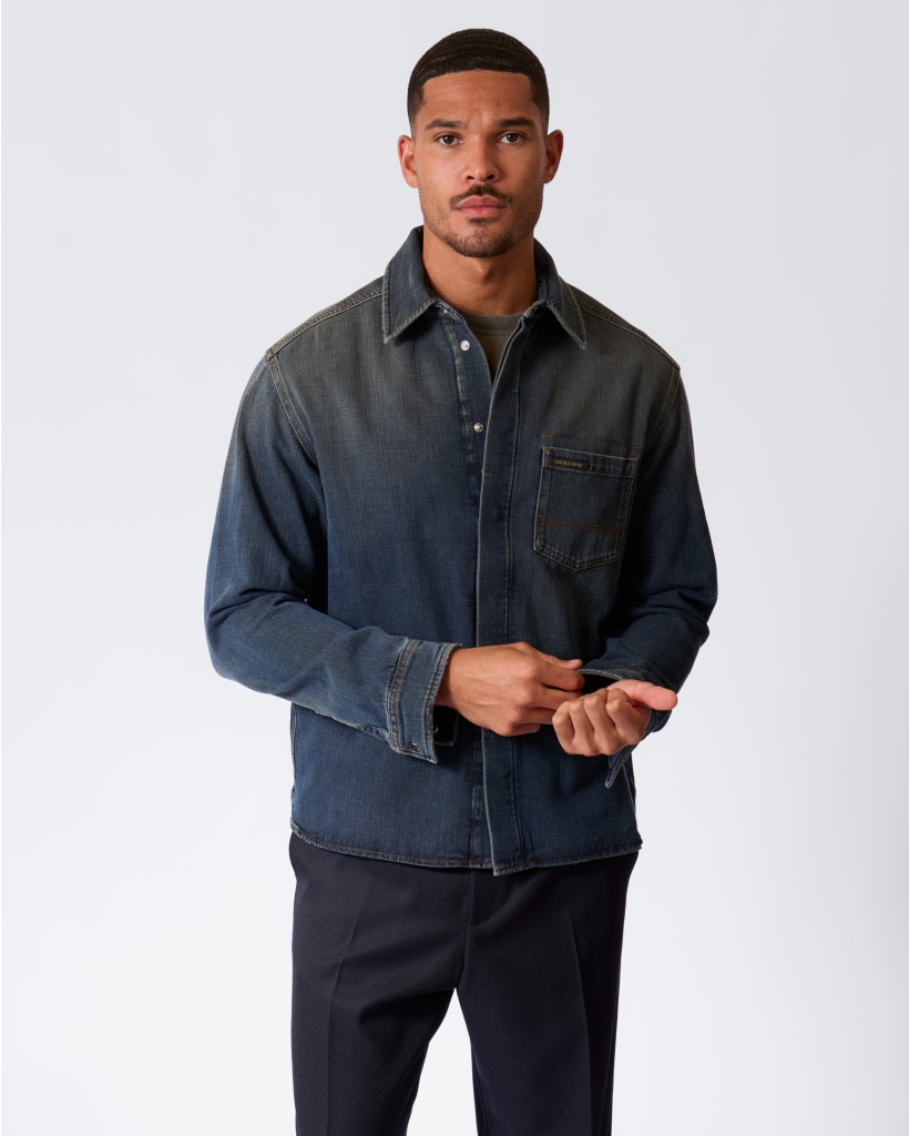 Roger Boxer Overshirt Denim Arsenale Wash