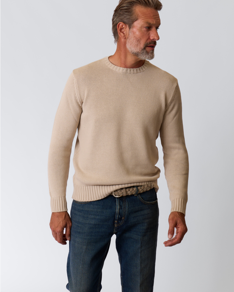 Round Neck Beige