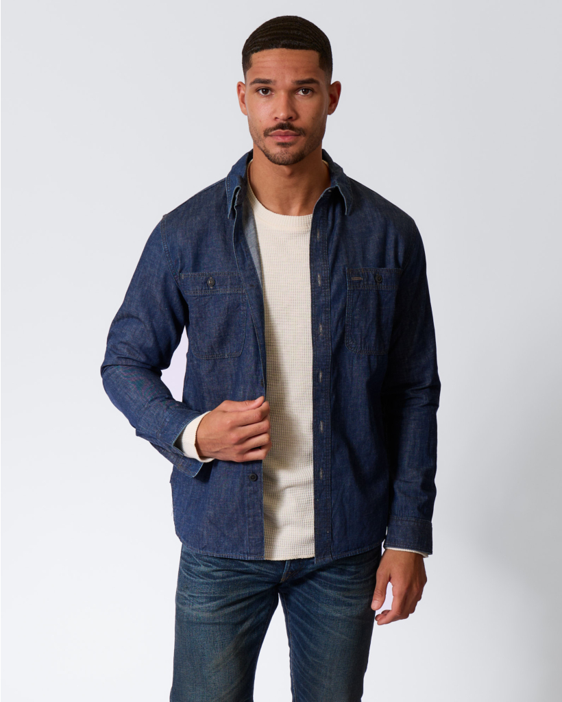 Denim Work Shirt Indigo Rinse