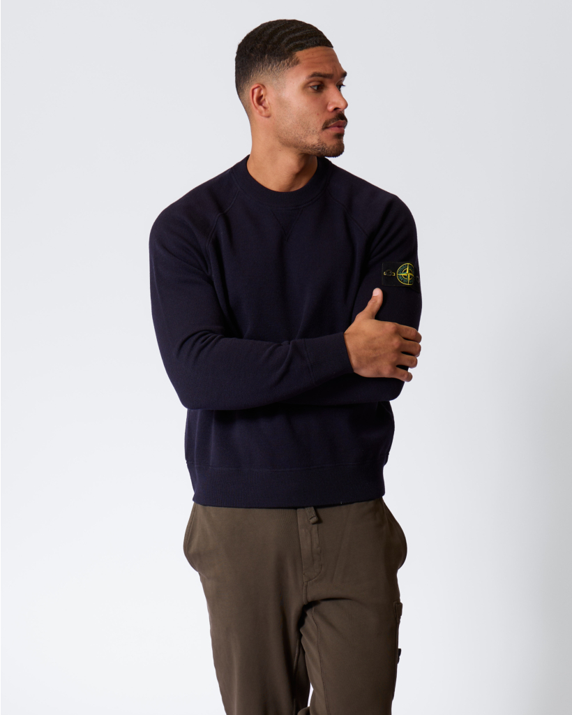5100020 Loose Crewneck Jumper Navy Blue