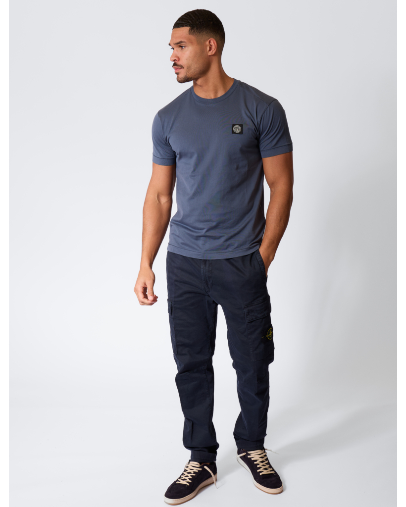 2100027 Slate Blue T-shirt with Patch