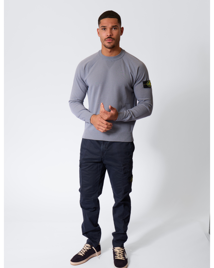 5100007 Stretchy Wool Jumper in Ash Grey