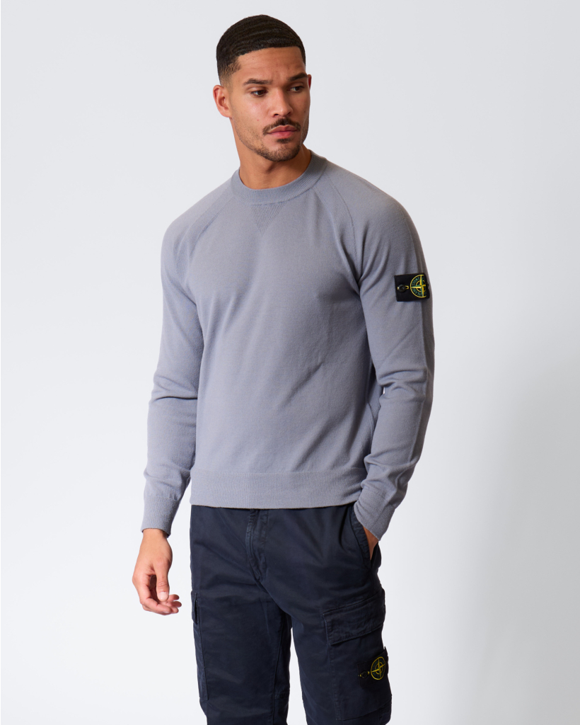 5100007 Stretchy Wool Jumper in Ash Grey