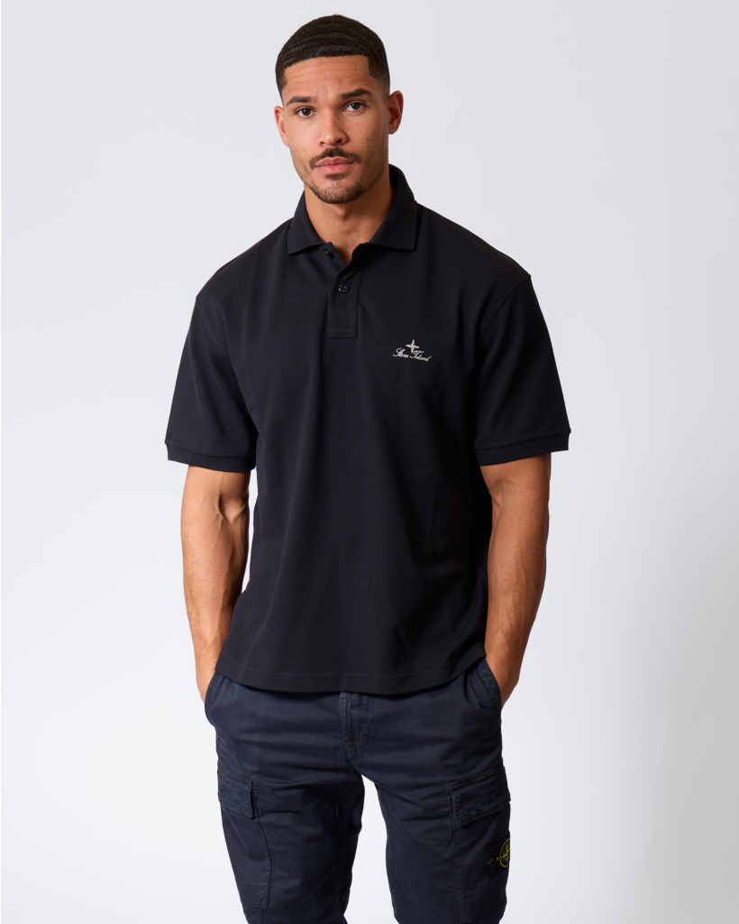 2200002 Polo with Embroidered Logo Navy