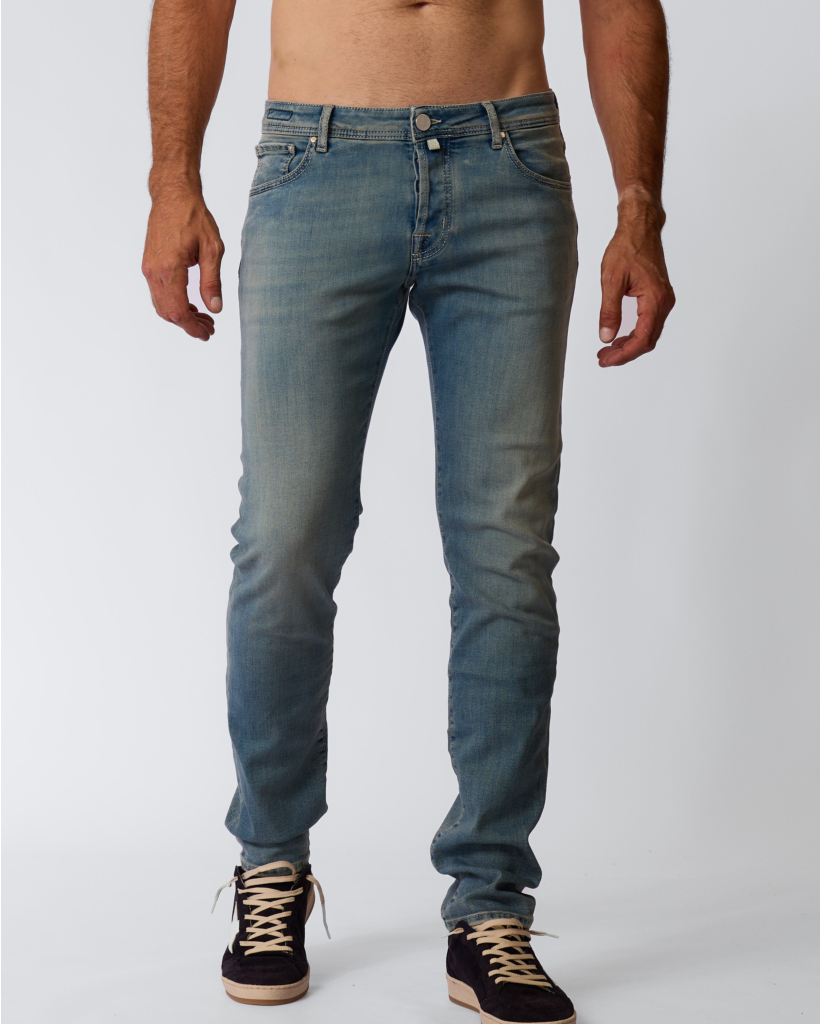 Nick Vintage Wash Slim Jeans Blue