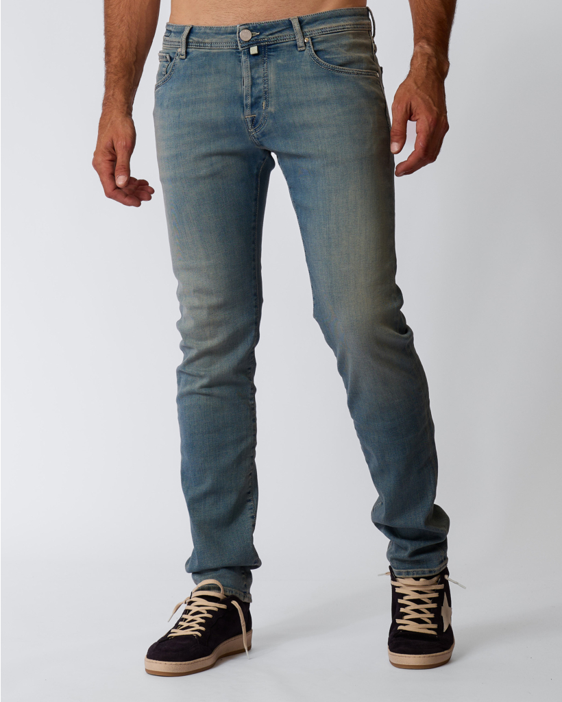 Nick Vintage Wash Slim Jeans Blue