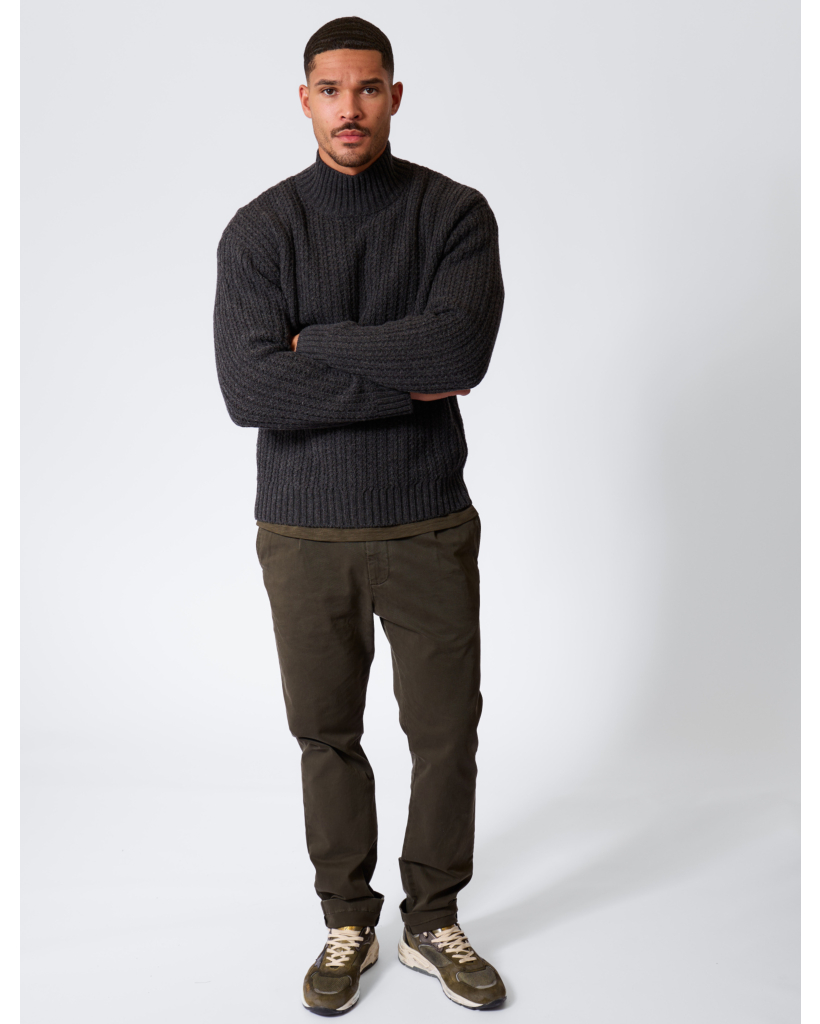 Wool Pullover Black Melange