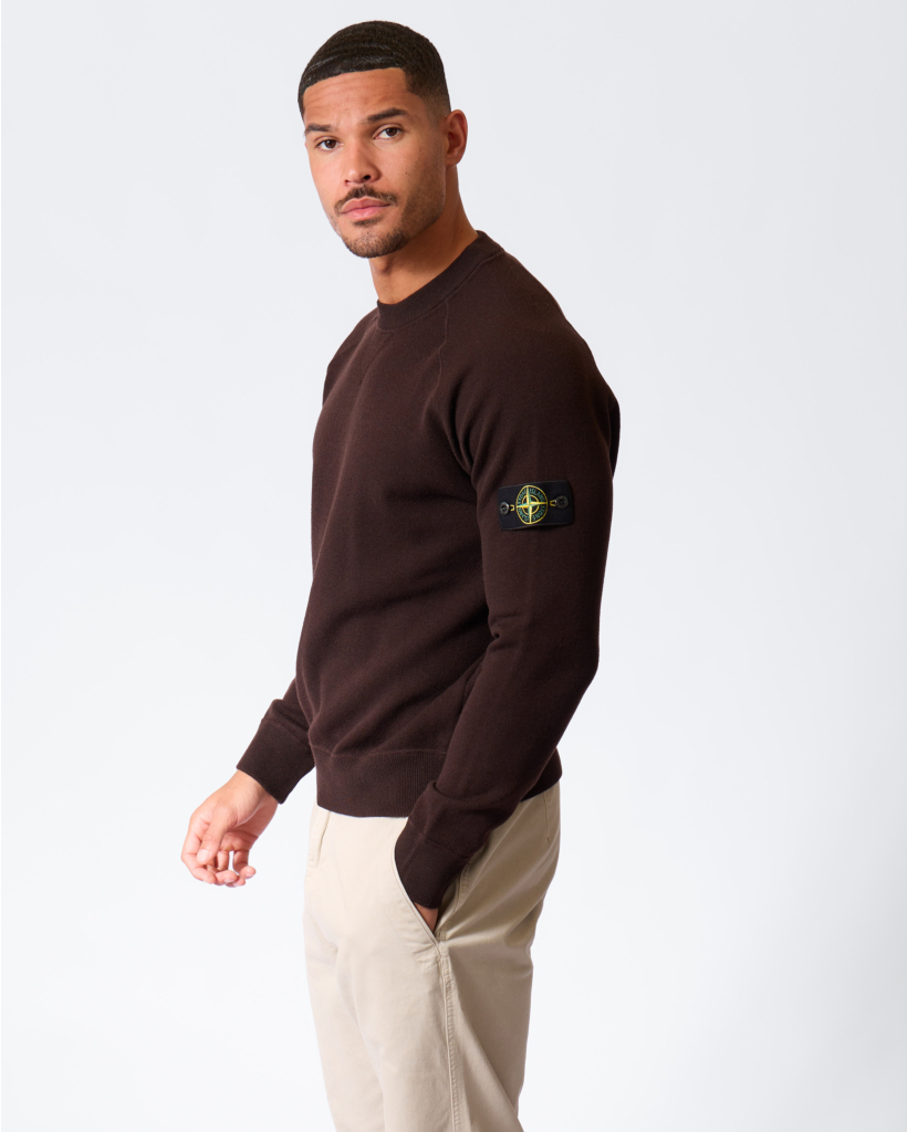 Wool-blend Crewneck Sweater Coal Grey