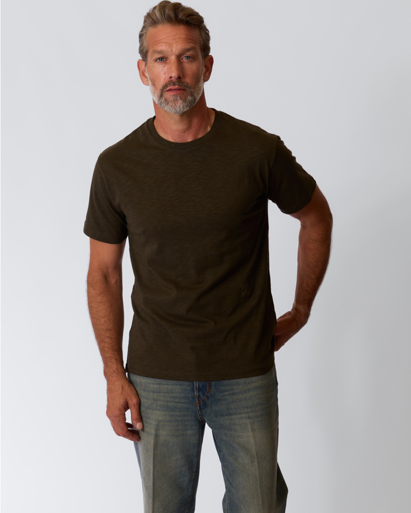 Organic Cotton T-shirt Dark Olive Green