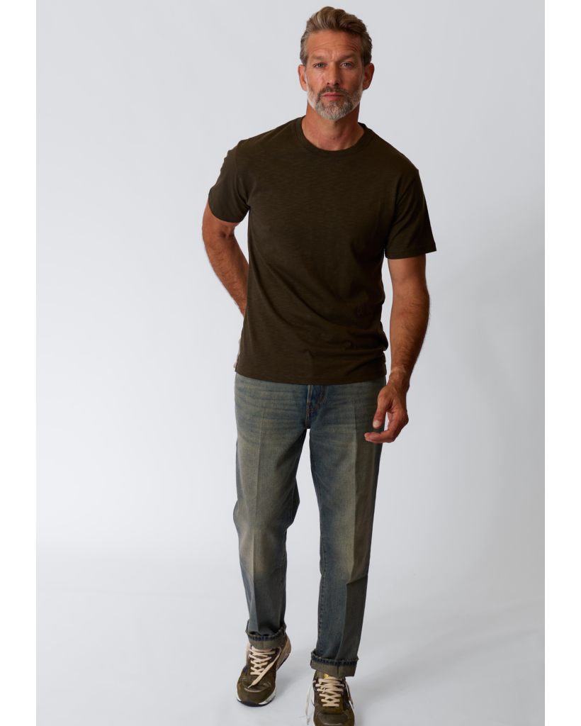 Organic Cotton T-shirt Dark Olive Green