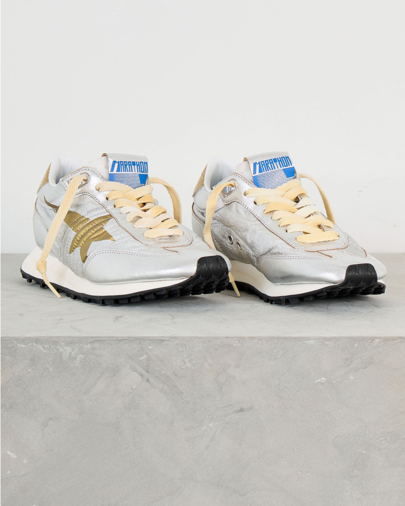 Running Marathon Sneaker Silver/Gold