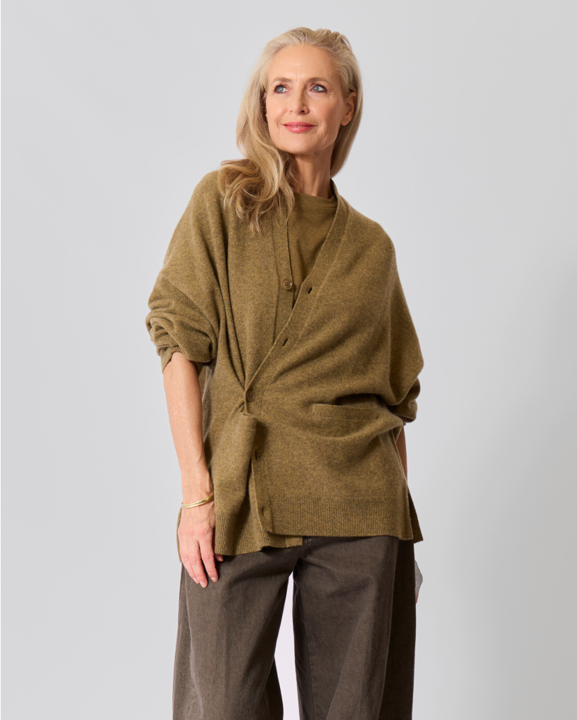 Tokyo Cashmere-Blend Cardigan Hunter