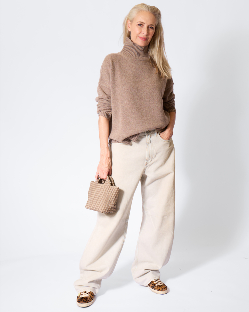 wkdborgia Woollen Knit Turtleneck Jumper Hazelnut