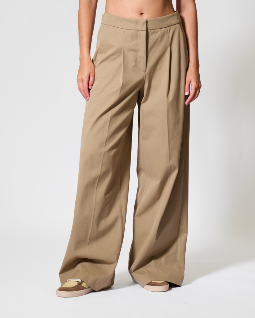 Pleated Sage Trousers