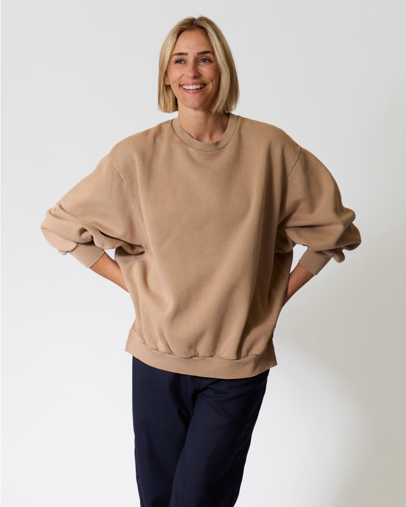 Ulla Oversized Beige Sweater