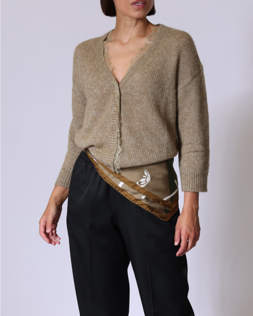 Satijnen Sjaal met Print Multi