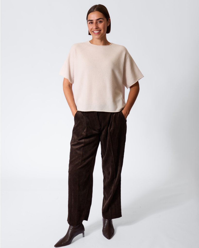 Ortensia Corduroy Trousers Dark Ebony