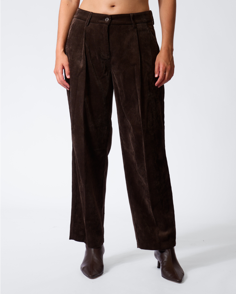 Ortensia Corduroy Trousers Dark Ebony