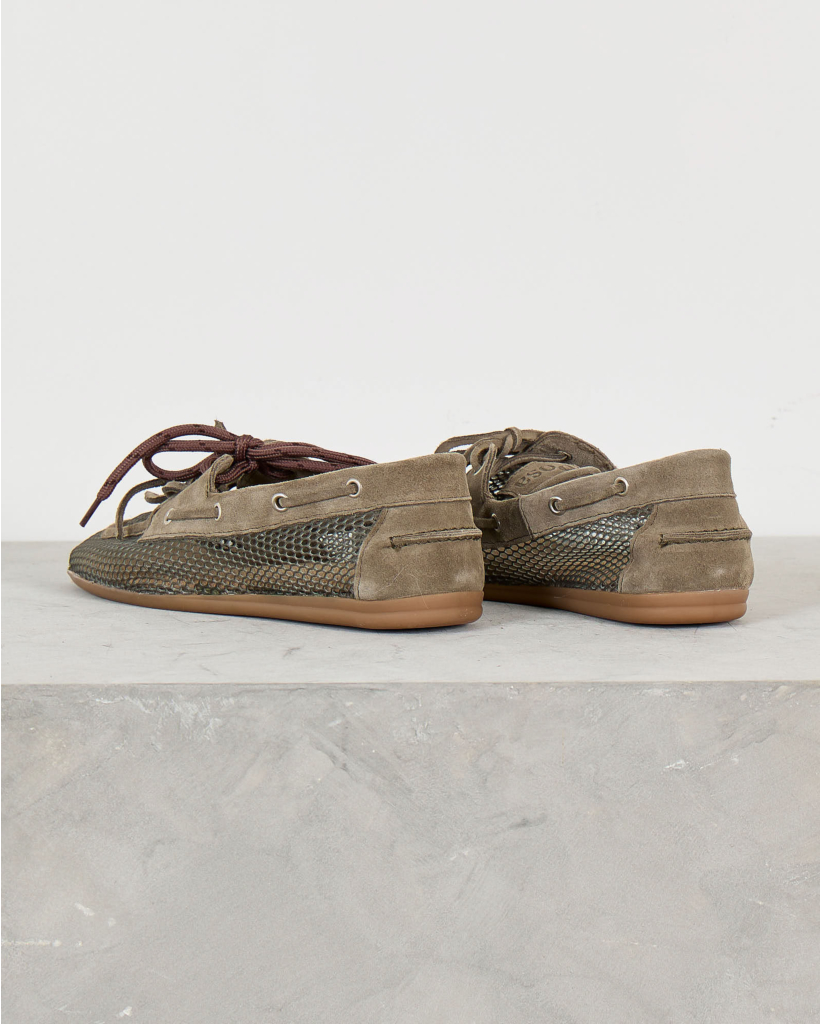 Boat Loafer Mesh Khaki
