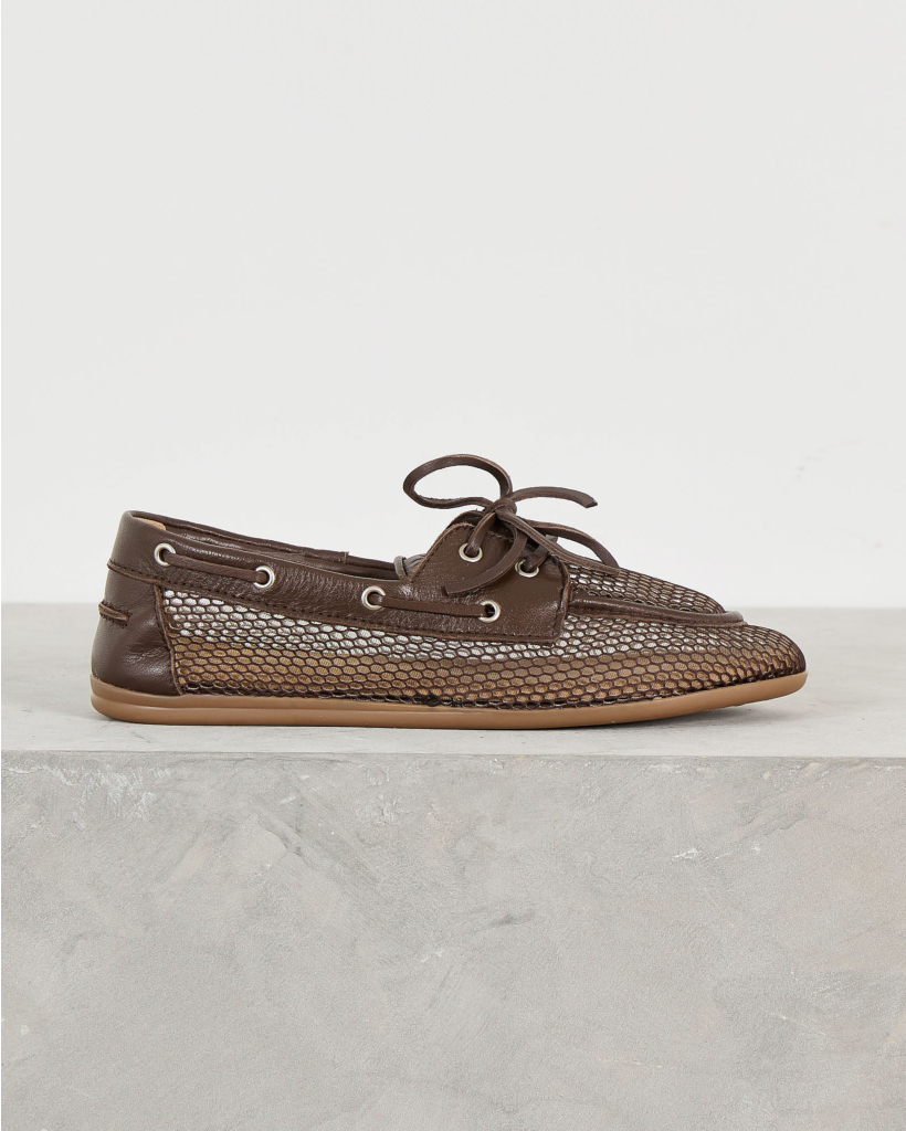 Boat Loafer Mesh Brown