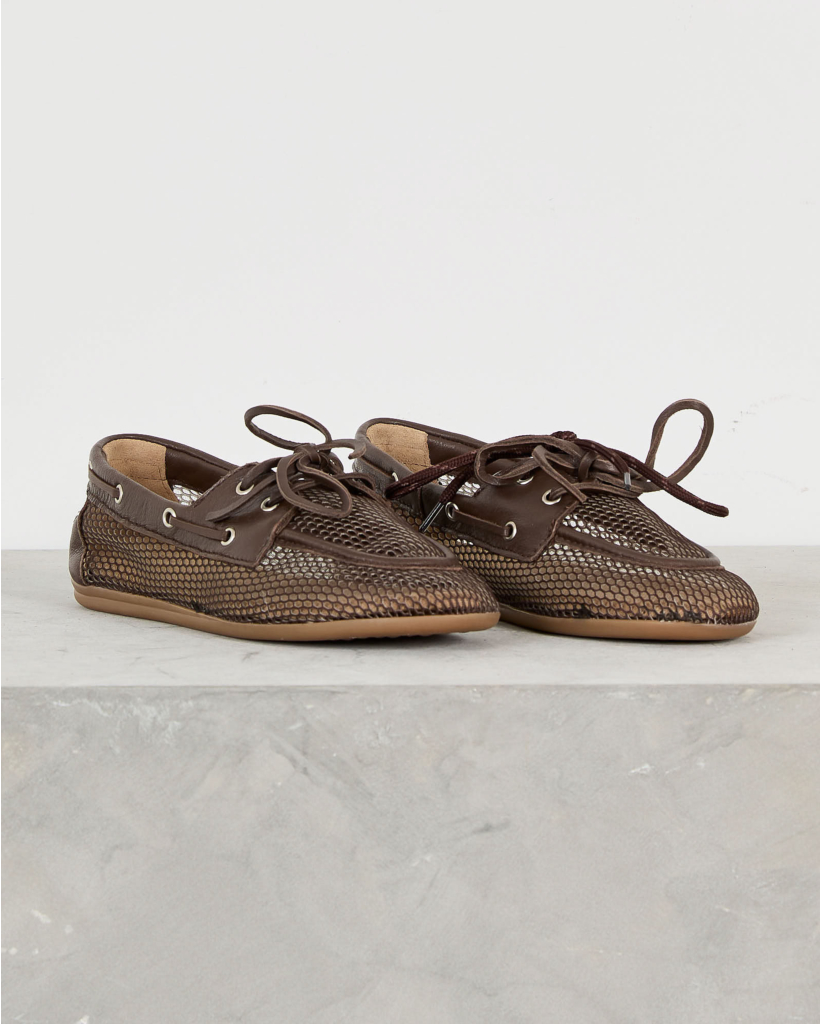 Boat Loafer Mesh Brown