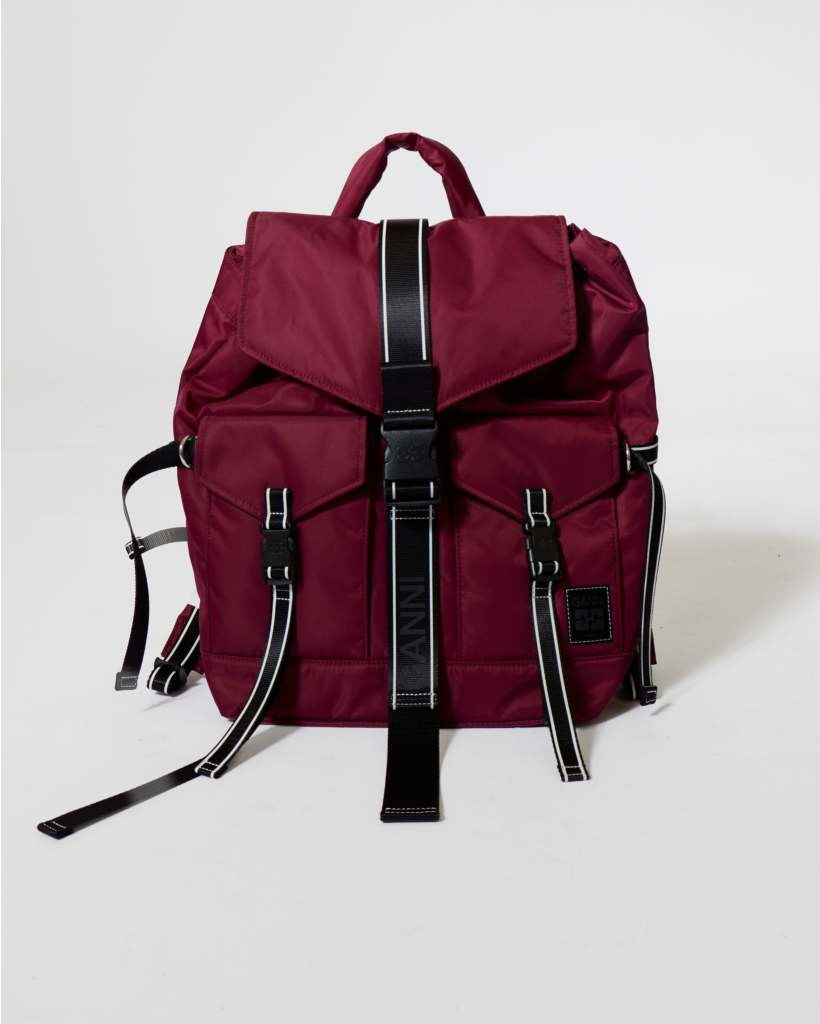Re-tech Nylon Backpack Wine
