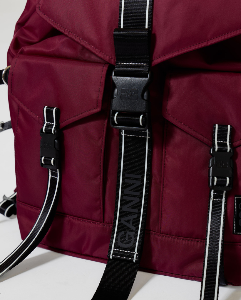 Re-tech Nylon Backpack Wine