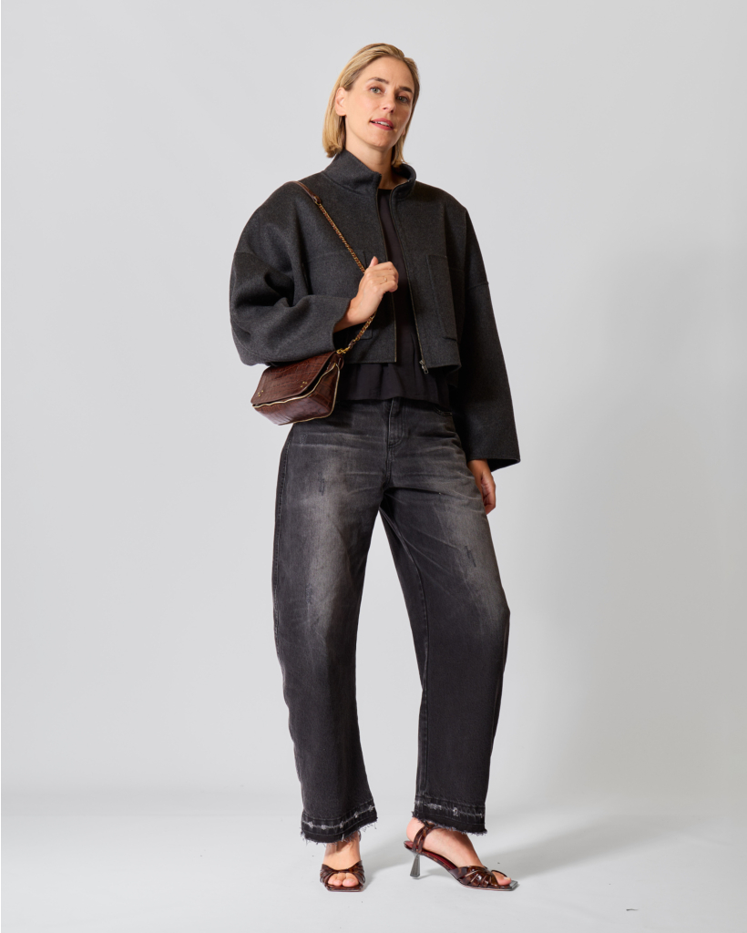 Elstow Wool-Blend Jacket Anthracite