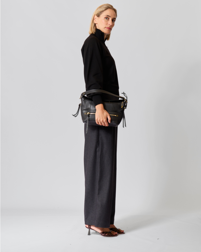 Rickay Half-zip Knit Black