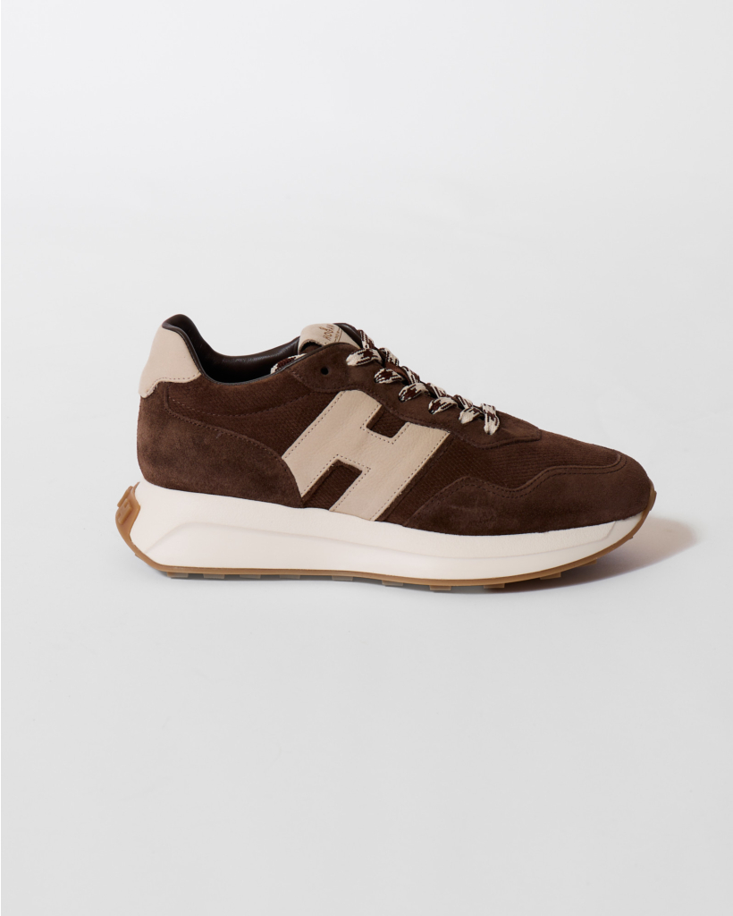 Lace-up H Patch Brown