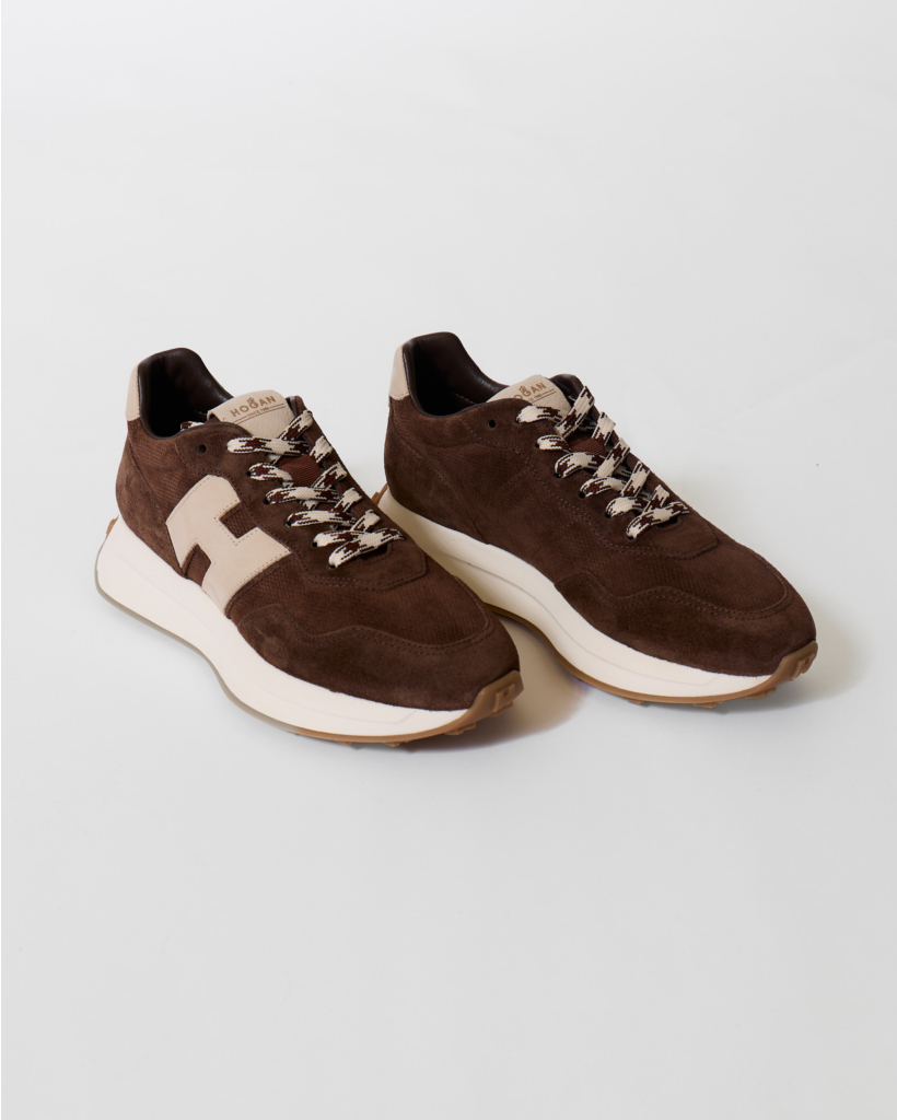 Lace-up H Patch Brown