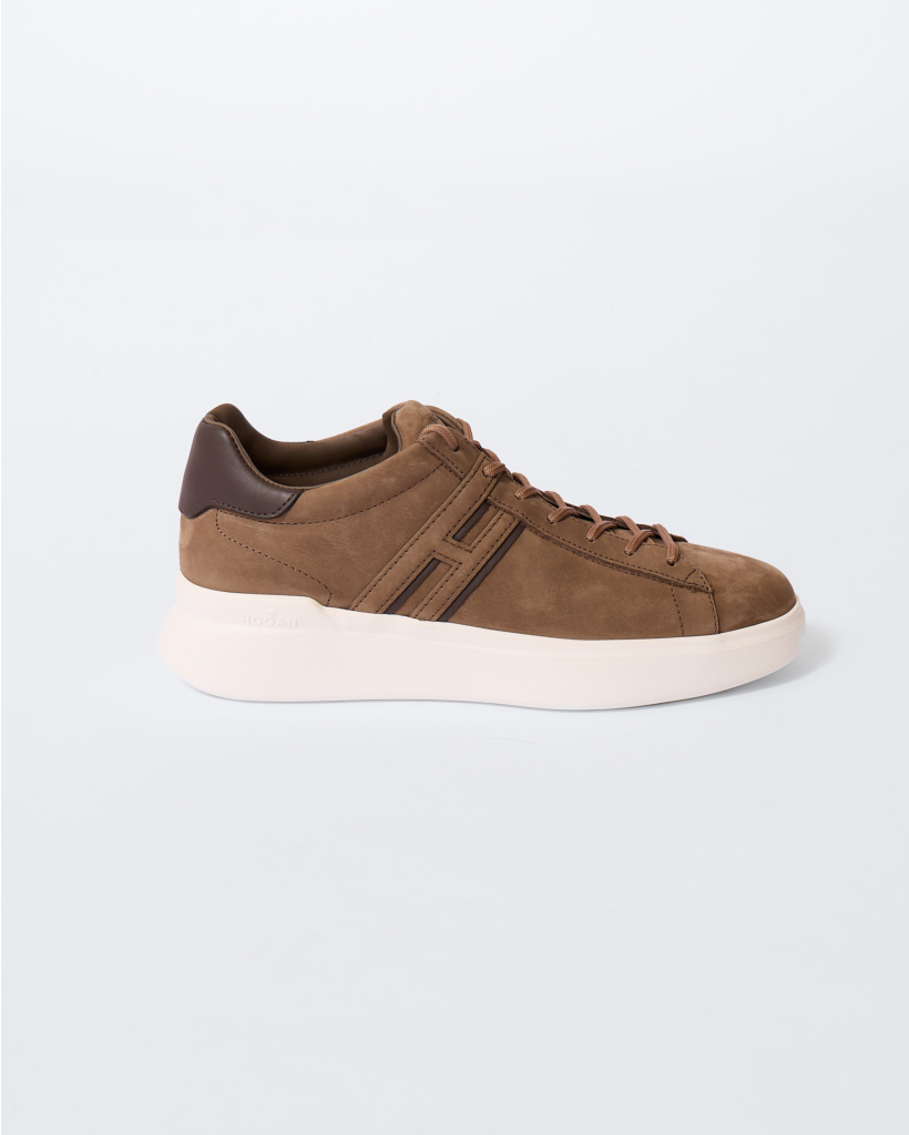 Brown H-Profile Lace-Up Sneaker